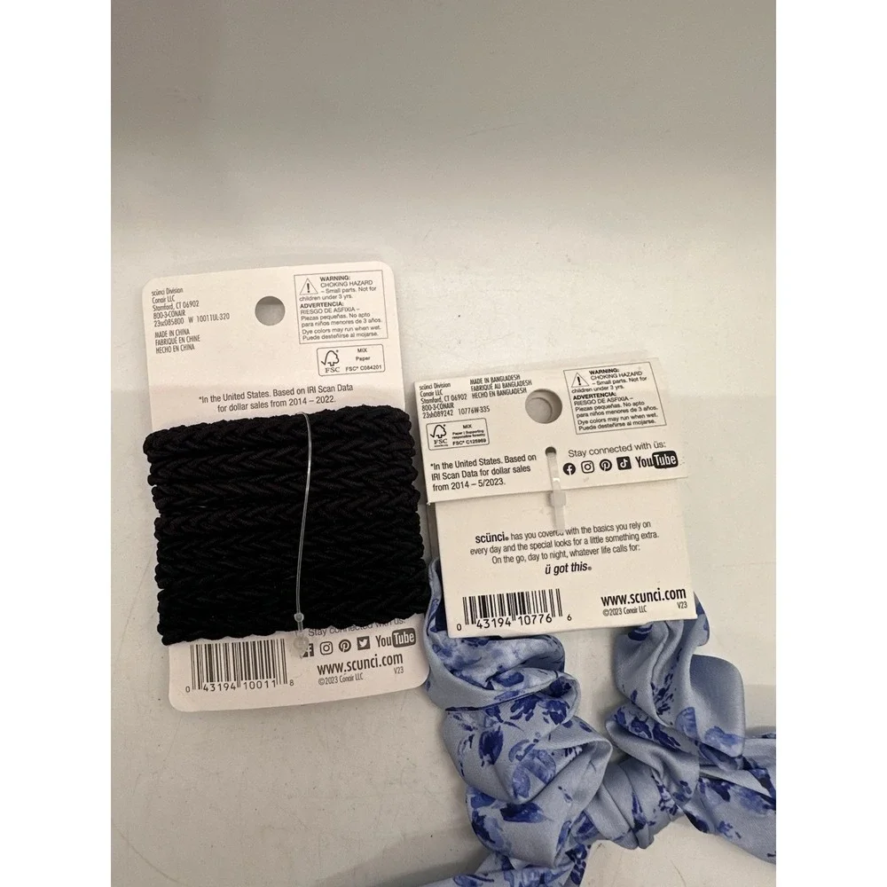 Scunci Hair Accessories Lot Scrunchie Ponytail Holders New With Tags